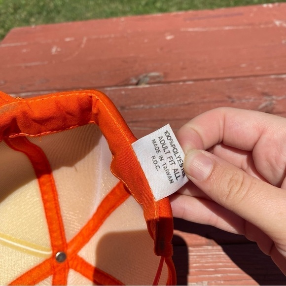 Jo-Le Equipment Vintage Trucker Hat Mesh Snap Back Orange Slatington - Picture 8 of 11